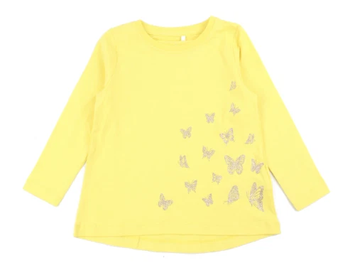 Name It yarrow/butterfly glitter loose top